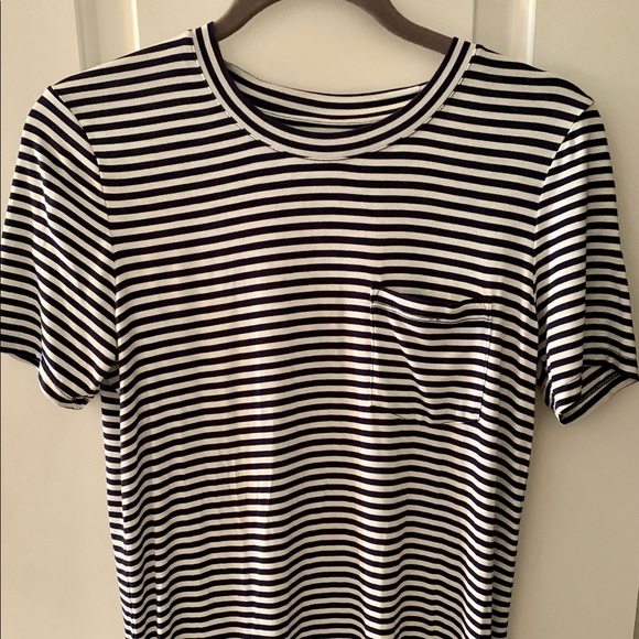 Roots navy and white striped tshirt dress - Picture 1 of 4